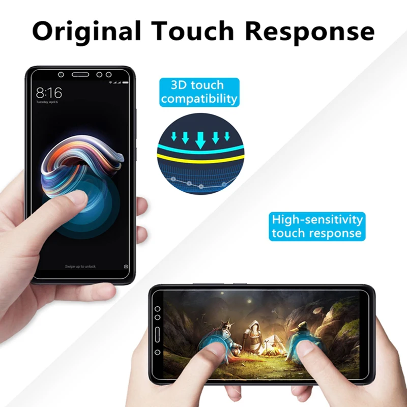 Защитное стекло для Redmi Go из закаленного стекла для Xiaomi Redmi 5A 6A 5 Plus Note 5 6 Pro 5+ Защитная пленка для экрана Note5