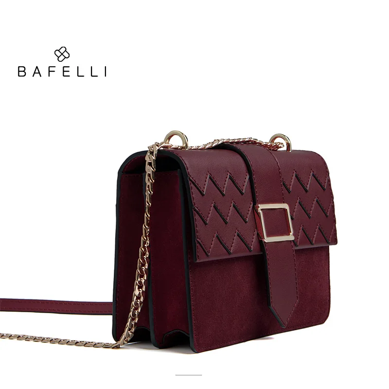 BAFELLI натуральная кожа сумка осень и зима новое поступление crossbody Сумка Винтаж weave