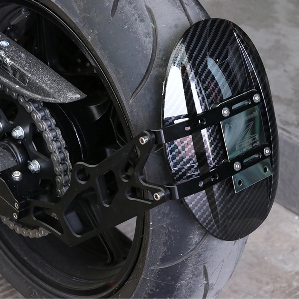 CNC алюминиевое углеродное волокно заднее крыло мотоцикла для Kawasaki Z1000 2010 2011 2012 2013