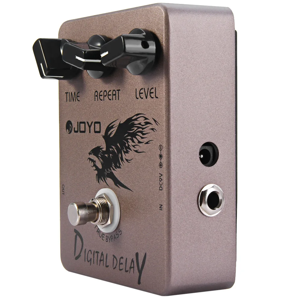 JOYO JF 08 педаль электрогитарного эффекта True Bypass Дизайн Цифровая задержка