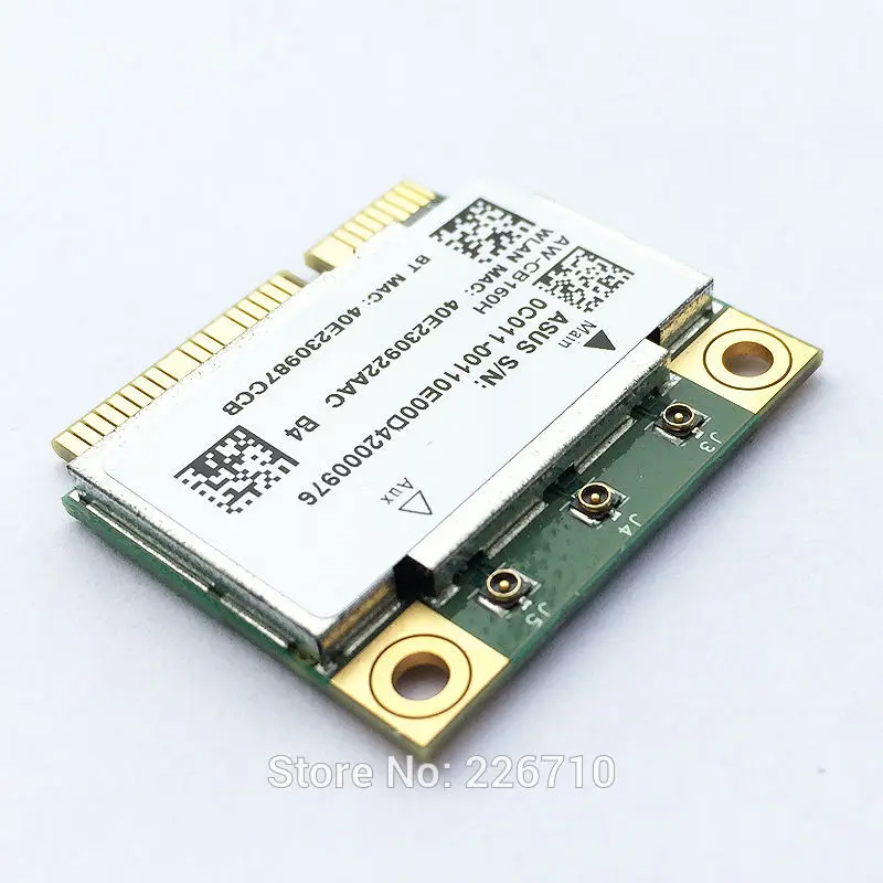 Мини карта PCI E Azurewave 1300 Мбит/с для антенн 802 11 abgn/11ac Wi Fi + BT Bluetooth 4 0 Broadcom BCM94360HMB 3X с