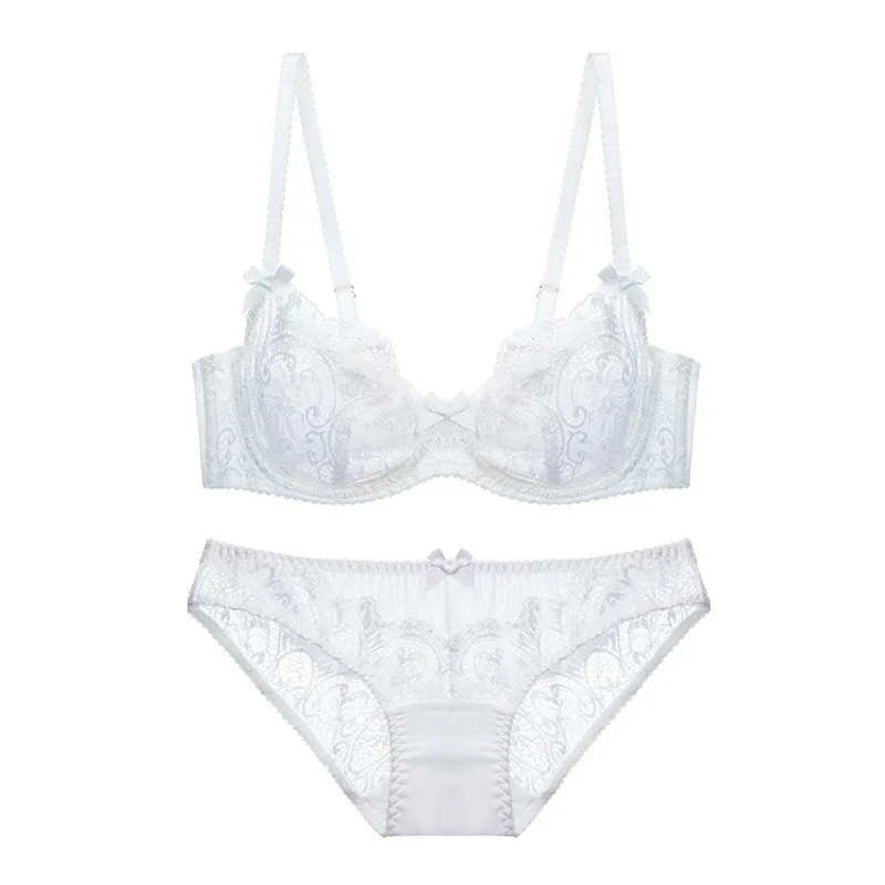 Большие размеры полностью кружевные тонкие чашечки сексуальный бюстгальтер