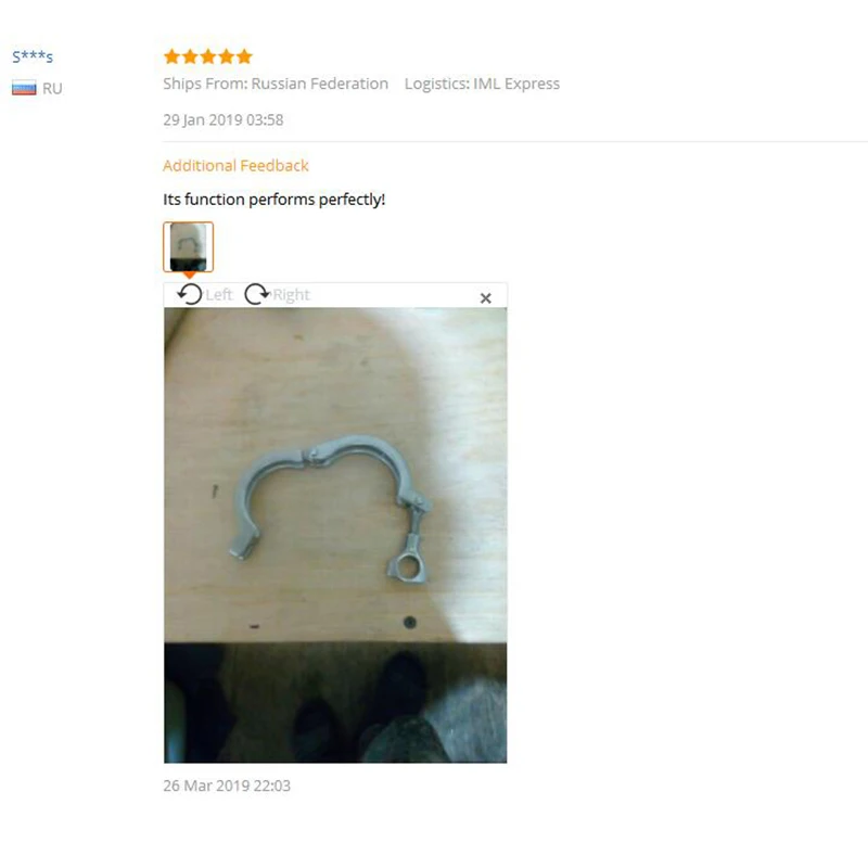 

MEGAIRON 1.5" Stainless Steel SUS316 Sanitary Clamp Single Pin Tri Clamps Clover for 50.5mm OD Ferrule