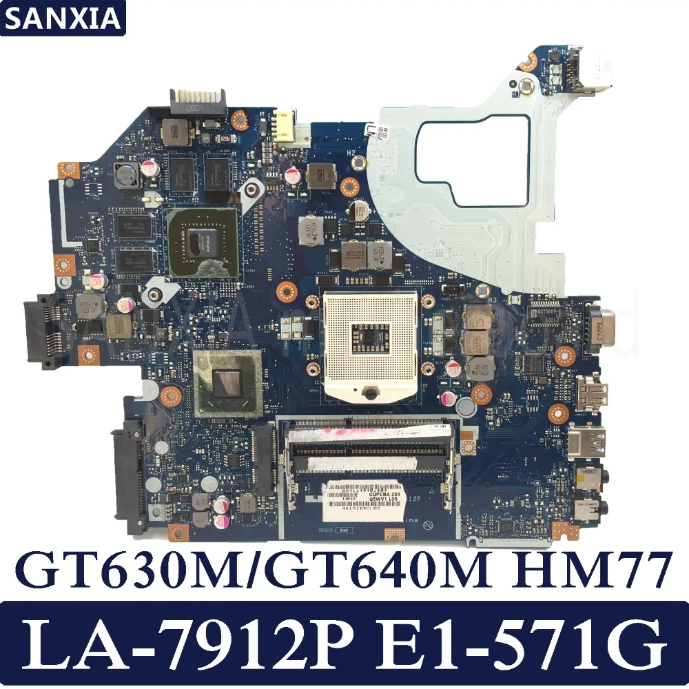 KEFU LA-7912P материнская плата для ноутбука ACER Aspire E1-571G V3-571G V3-571 оригинальная материнская плата GT630/GT640 HM77