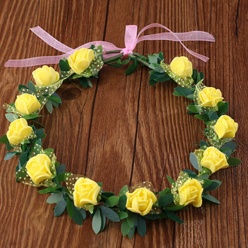 

New Arrival 1Pcs Women's Bohemian Floral Headbands Flower Party Wedding Hair Wreaths Hair Band Ornaments