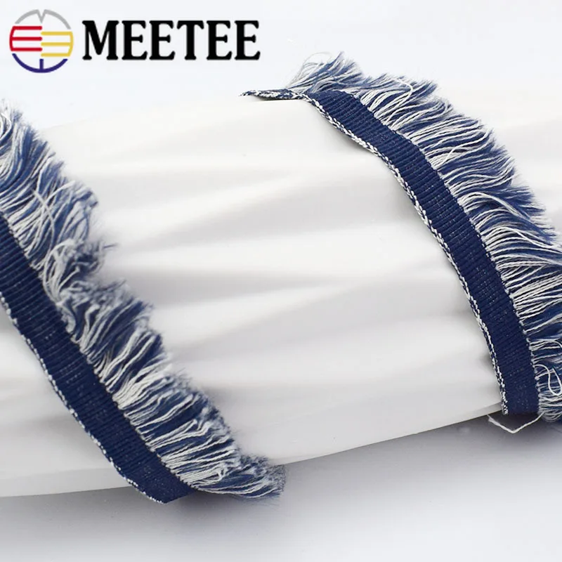 Meetee 9 ярдов 23 мм бахрома кружева декоративные тесьма DIY ручной работы шляпа