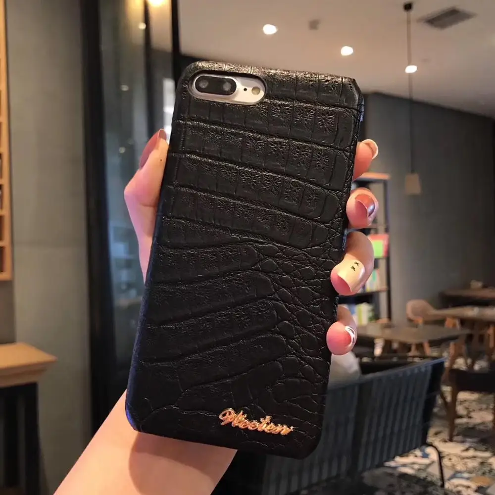 Stylish For iPhone 6 6s 7 8 Plus X Case Crocodile Texture Phone Cases XS XR Max | Мобильные телефоны и аксессуары