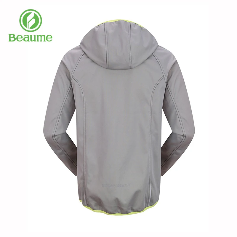 Beaume Outwear Outdoor Hooded Lightweight Windproof Grey Men's Winter Jacket Fleece Coat 51015 | Спорт и развлечения