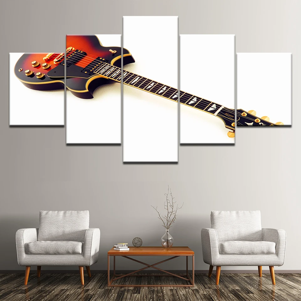 Холст для живописи SG-2000 Электрогитары Sunburst 5 шт. настенная живопись модульная