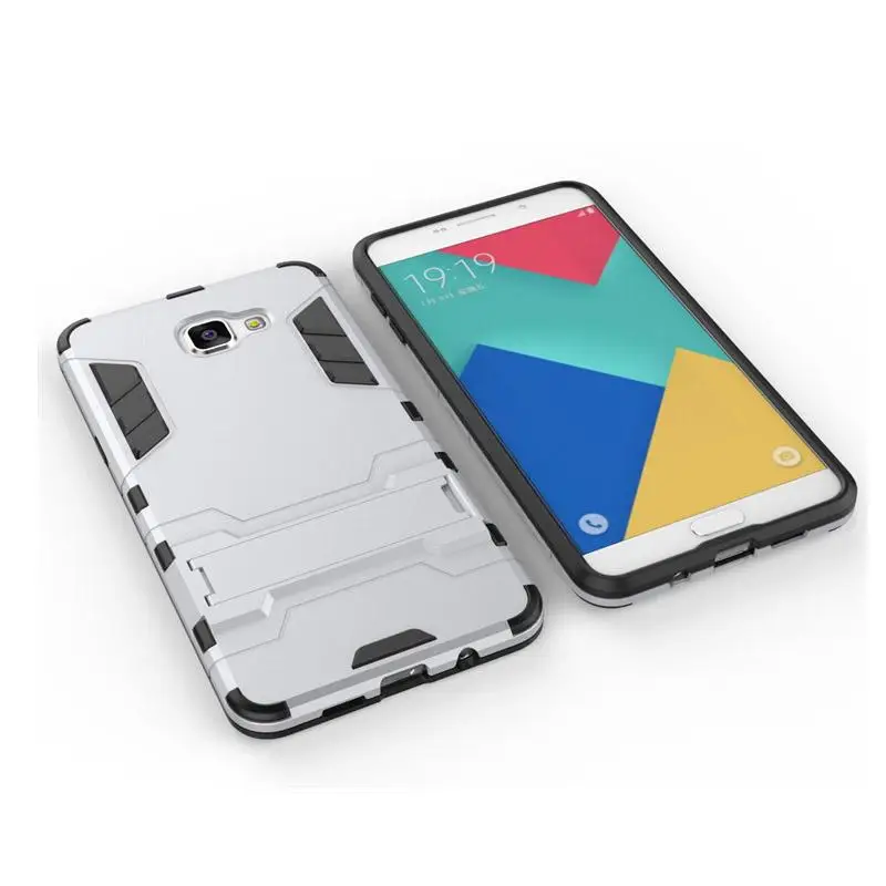 Hybrid Armor Rugged Rubber Kickstand Case Cover for Samsung Galaxy A9 / Pro |