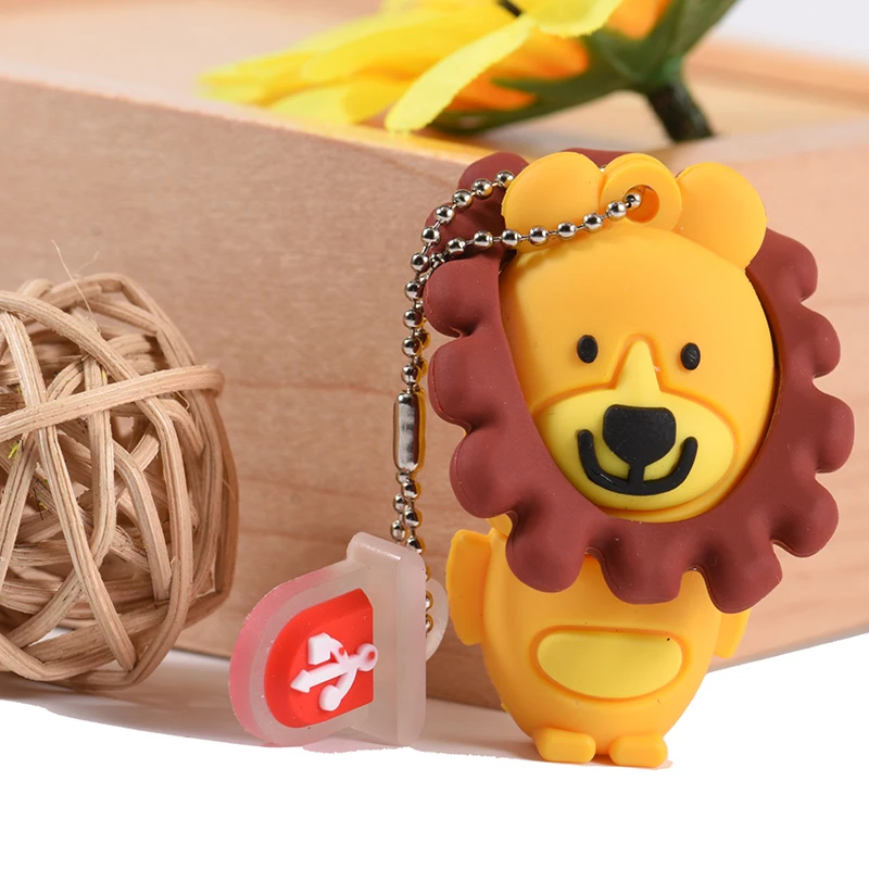 JASTER милый мультфильм Лев USB флеш-накопитель 8 ГБ 4 ГБ 64 ГБ 32 ГБ 16 ГБ милые животные мини-карта памяти в подарок флешка полная емкость