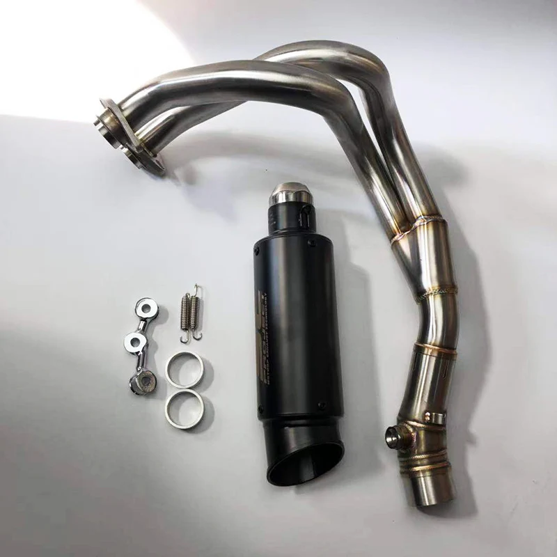 Слипоны для Kawasaki ER6N ER-6N ER-6F ER6F ниндзя 650R 2012- мотоцикл выхлопной глушитель выхлопной трубы заголовок Труба среднего звена