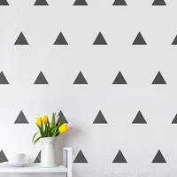 40 pcs /lot Triangles Wall Sticker Set Removable Graphics Wall Decals Kids Bedroom Living Room Decoration Art Decor Mural H347