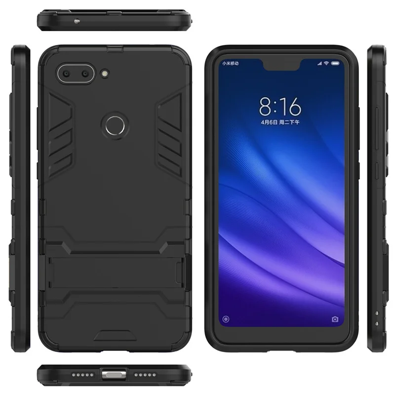 Чехол для телефона Xiaomi 8 lite 2 в 1 кронштейн Железный человек мобильного Lite Броня