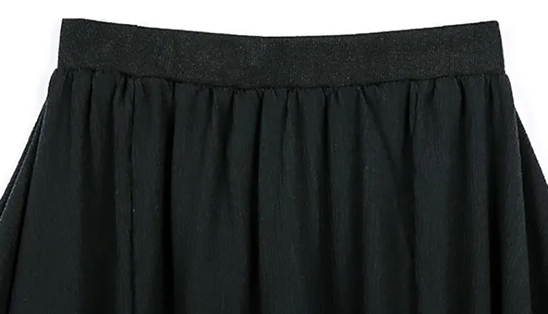 

CHICEVER Summer Casual Black Loose Women Ankle Length Pants High Elastic Waist Pockets Pleated Plus Size Harem Pants 2020 New