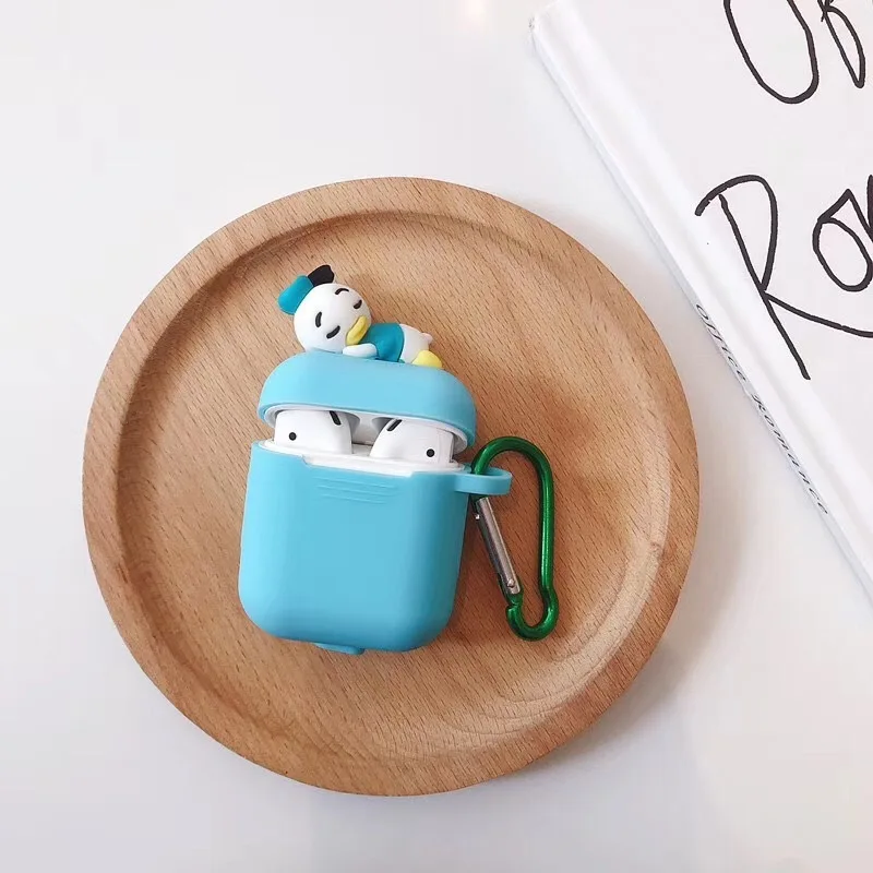 Подходит для Apple AirPods Защитная крышка мультфильм утолщенной чехол из силикагеля