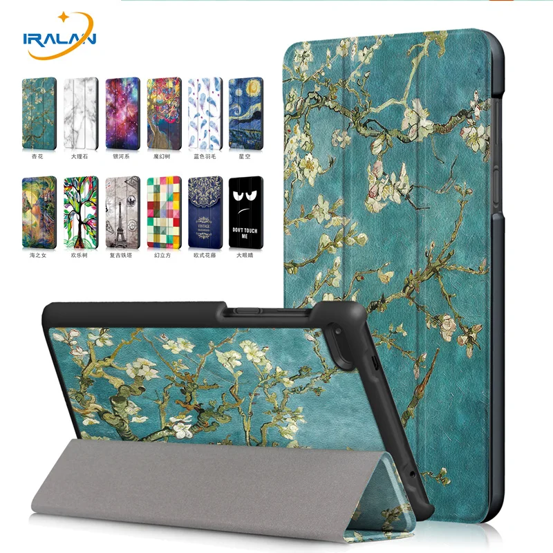 2018 Новый чехол подставка из искусственной кожи с принтом для Lenovo tab 7/Tab 4 7 Essential TB