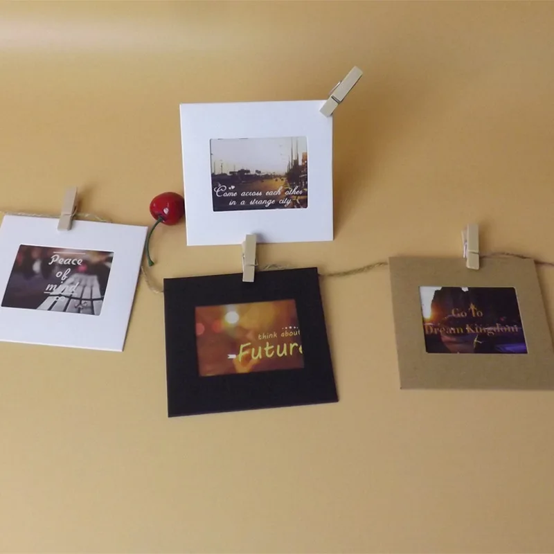 10 шт. ремесленные игрушки для детей DIY комбинированная бумага фоторамка фото зажимы настенные украшения забавные детские игры с родителем