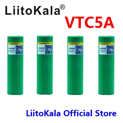4 шт. liitokala 3,6 V 18650 US18650 VTC5A 2600mAh Высокая мощность 40A батарея для