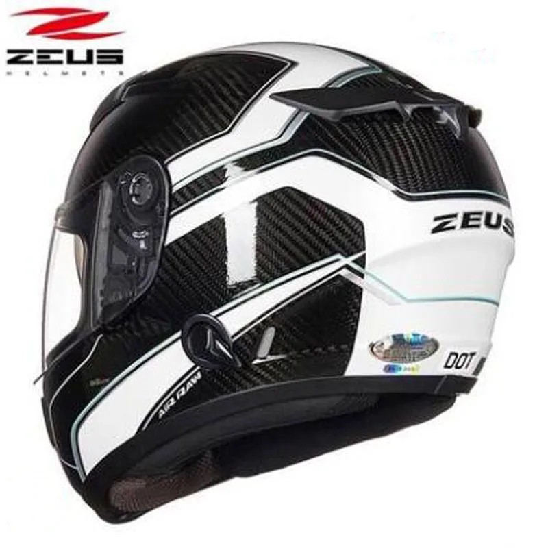 Мотоциклетный шлем ZEUS 1200E всесезонный из углеродного волокна с двойными
