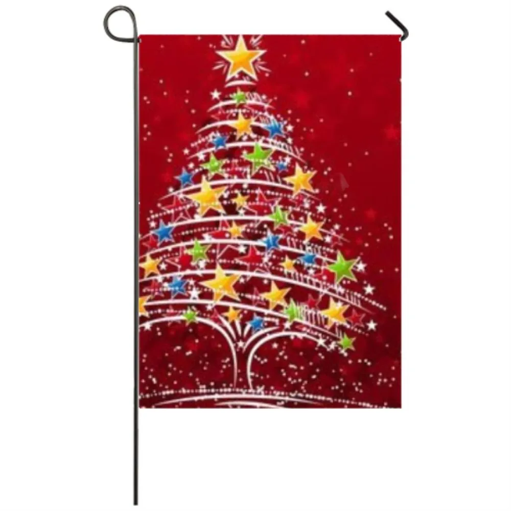 

Christmas Tree Garden flag Seasonal Flags for Outdoors Garden Decor Flags