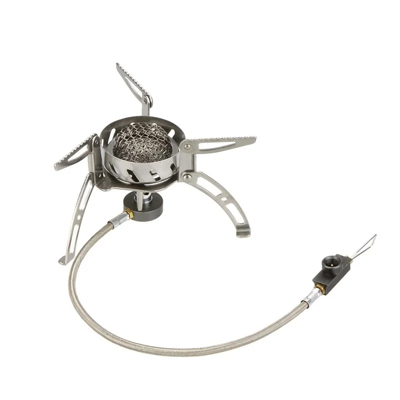 Открытый Кемпинг приготовления большой мощности ветрозащитная газовая плита