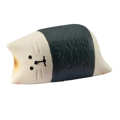kitten sushi Япония каваи мультфильм талисман счастливый бязь кошка год wagashi суши торт под кофе, тарелки мебель конфеты игрушка - Цвет: kitten sushi