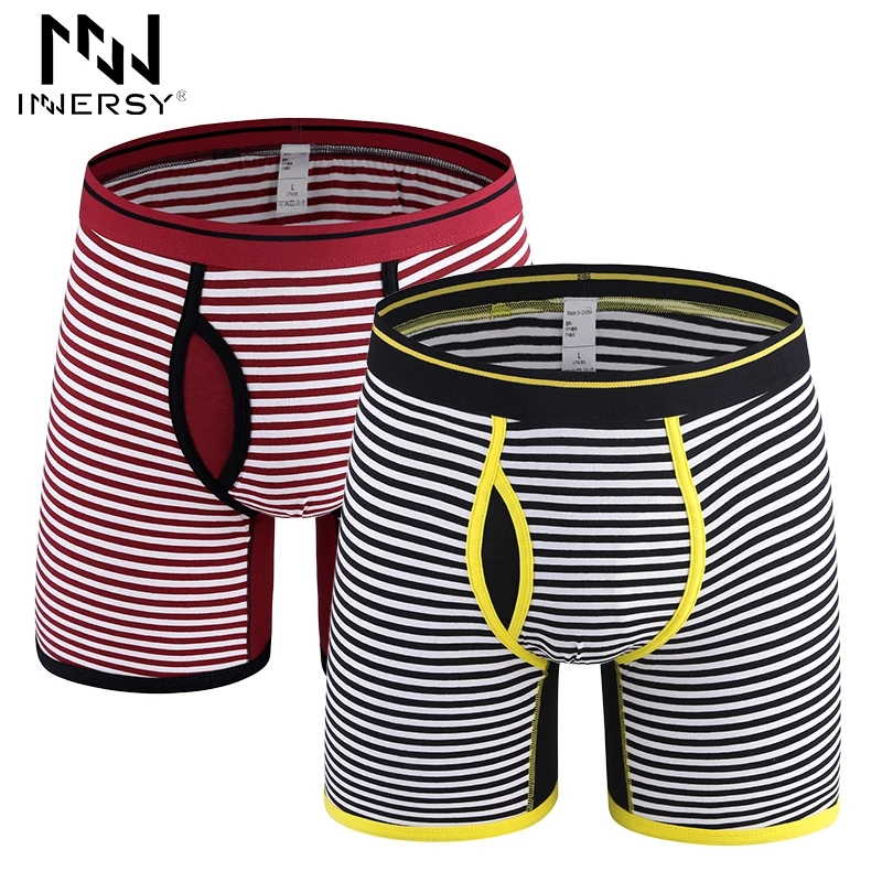 Нижнее белье Innersy 2 шт./лот мужские боксеры хлопковые трусы в полоску|boxer men|boxer shorts
