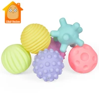 textured multi ball set soft develop baby tactile senses toy baby touch hand training massage ball rattle activity toys