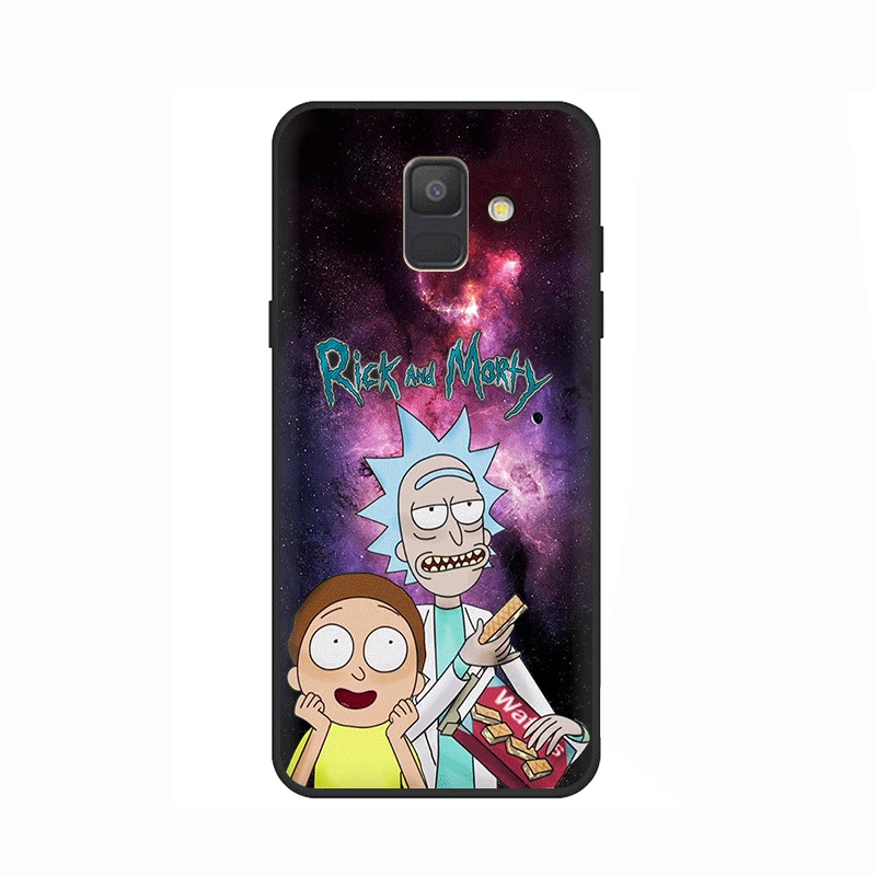 B15 Рик и Морти Мягкий силиконовый чехол для телефона для samsung GaLaxy A3 A5 A6 A7 A8 A9 A10 A30 A40 A50 A70 J6 - Цвет: B15