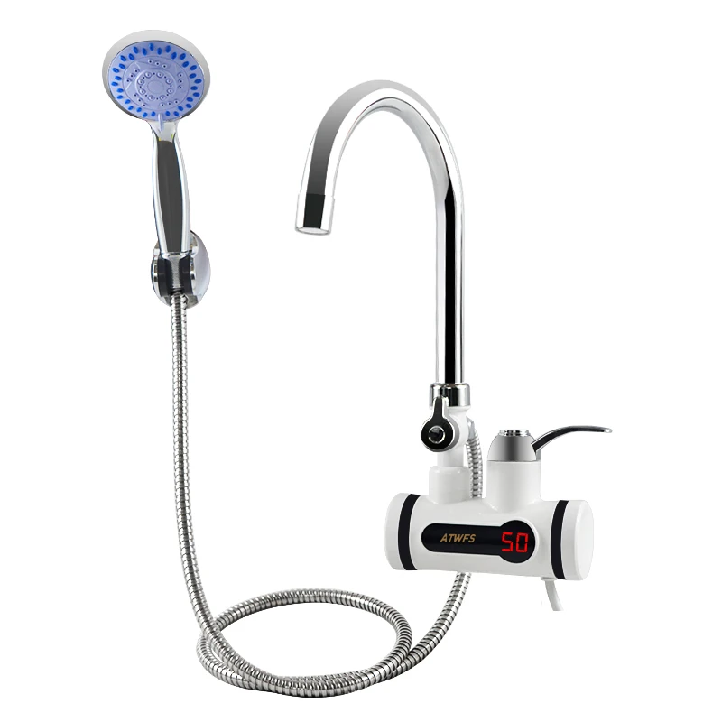 shower lateral big ATWFS проточный водонагреватель кран для душа Мгновенный водонагреватель Электрический кран мгновенный нагрев горячей воды для кухни и ванной комнаты - Цвет: shower lateral big