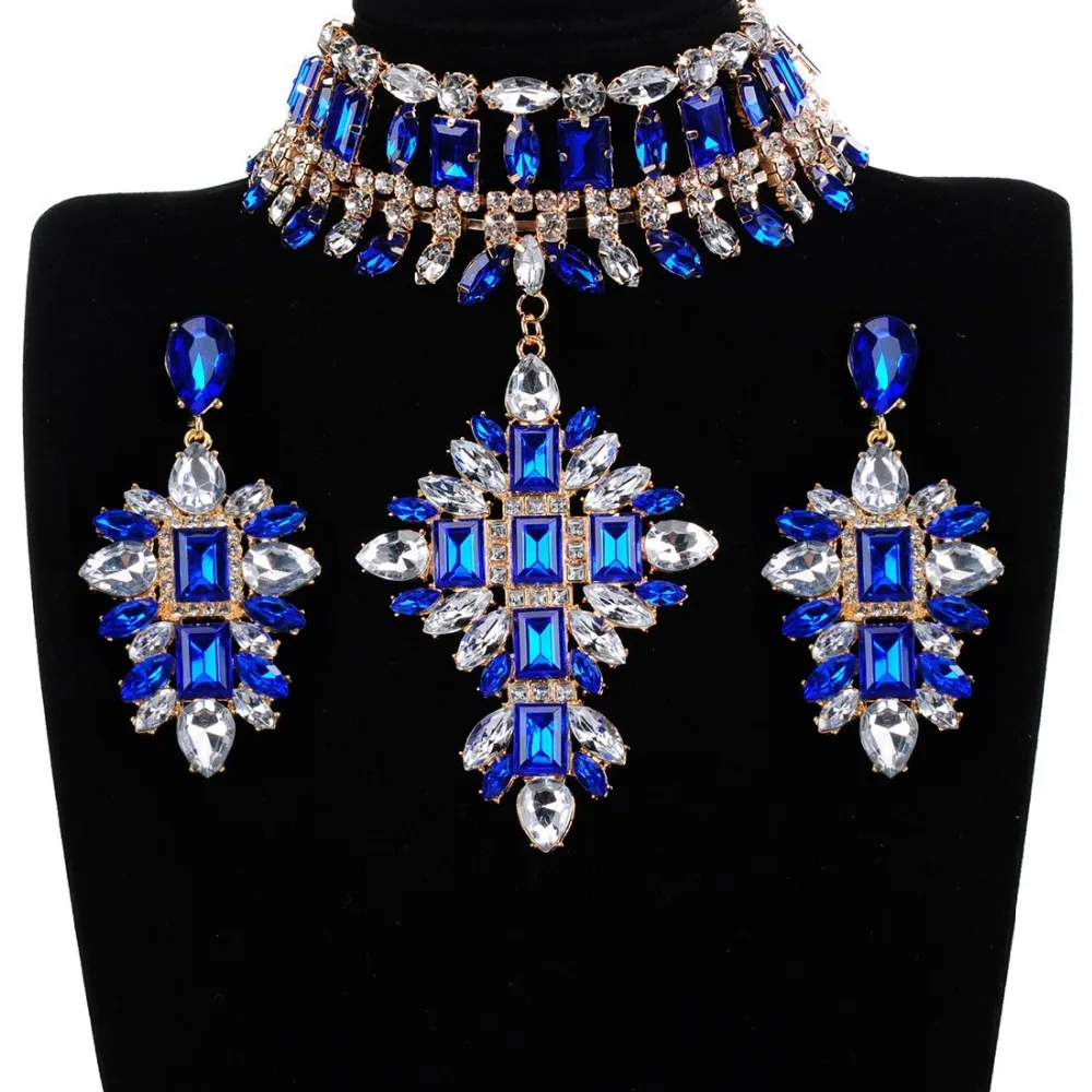 Комплект из колье и серёг 6 цветов|wedding jewelry sets|jewelry setsjewelry wedding set |