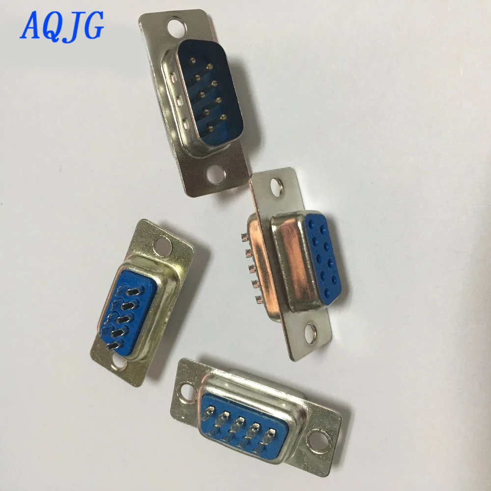 10pcs RS232 serial port connector DB9 female socket/Plug 9pin copper COM socket adapter Male socket/PlugAQJG | Обустройство дома