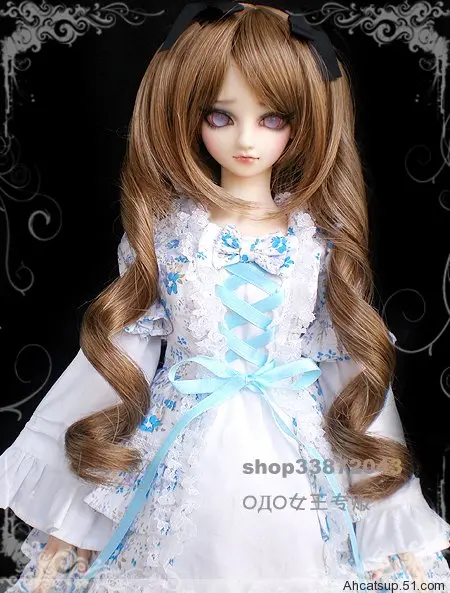 Одежда для куклы BJD/SD/небесно голубое цветочное кружевное платье принцессы