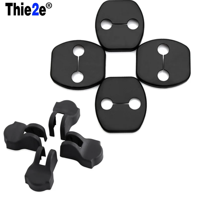 Стайлинг автомобиля отделка дверного замка чехлы для защита от дверных пробок