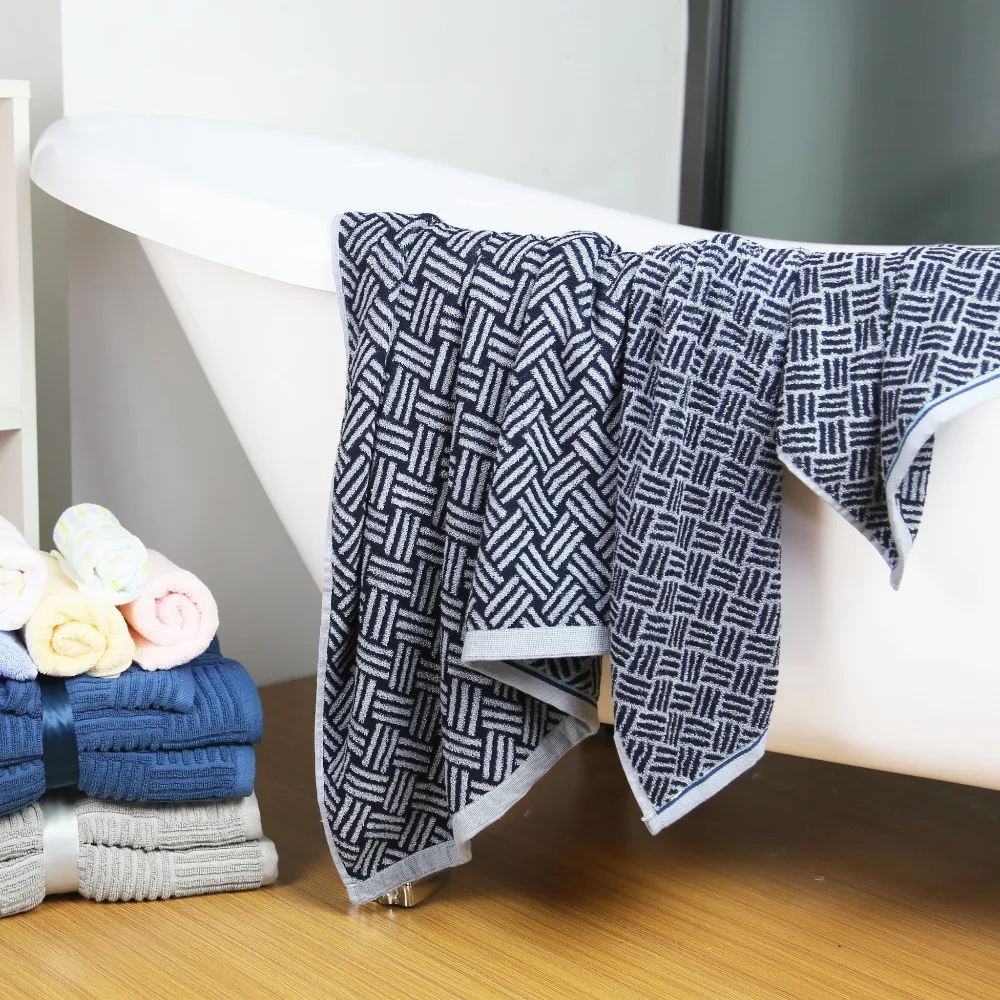 3 шт/много 100% хлопка пряжа полосатой платок лицо cloth+towel+bath полотенце множество(