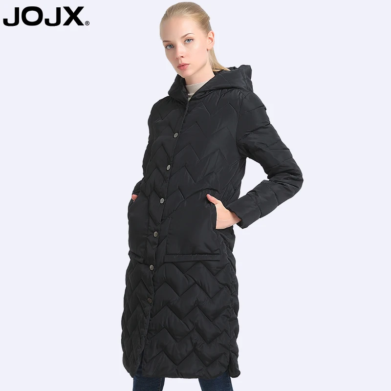 JOJX куртка осень-зима Для женщин пальто 2019 модные длинные тонкие с капюшоном