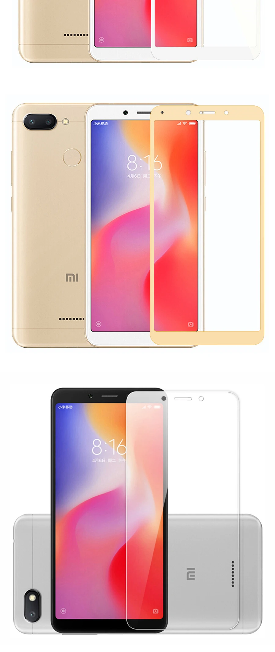 5,45 дюймов стекло для Xiaomi Redmi 6 6A защита экрана 2.5D 9H закаленное стекло для Xiaomi Redmi6 A стекло Redmi6A защитная пленка
