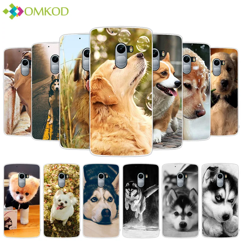 Чехол для Lenovo Vibe K4 Note A7010 из мягкого ТПУ с милой собачкой задняя крышка 5 дюймов K 4