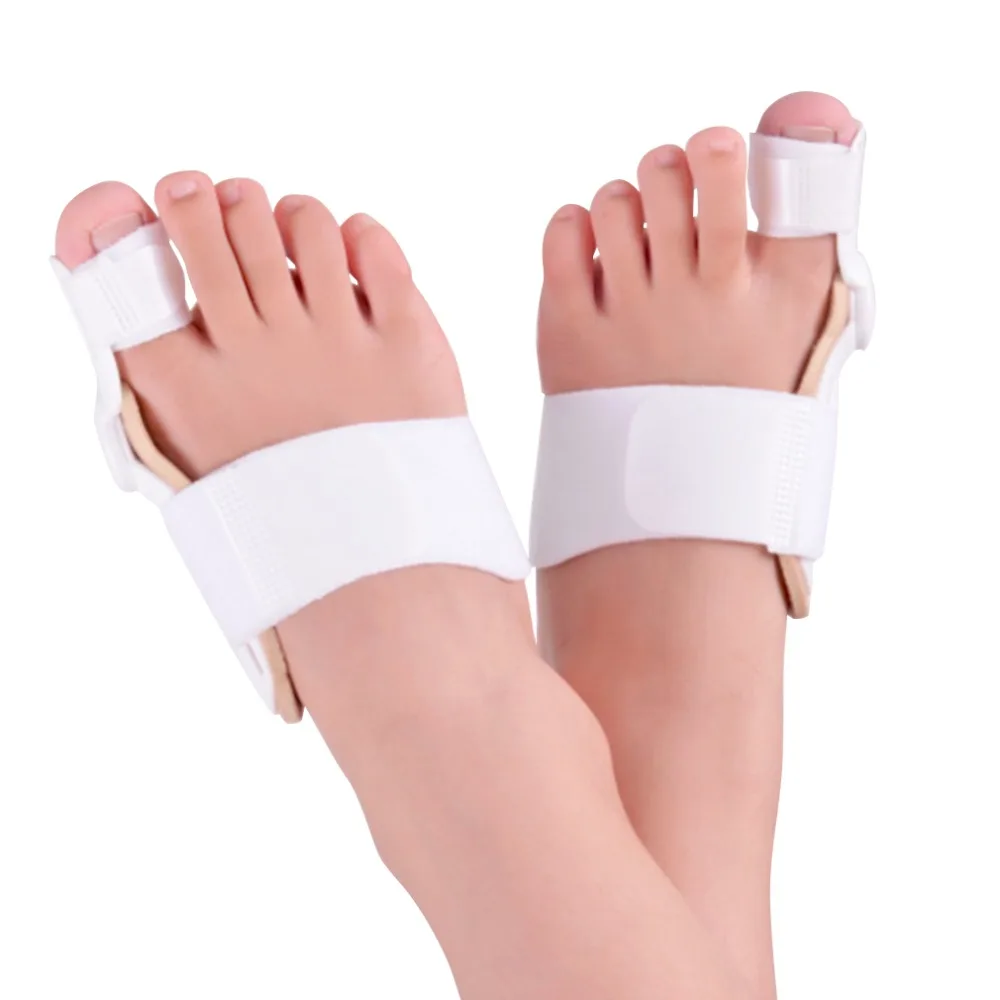 2 PCS Toe Separator 24 Hours Bunion Orthotics Pedicure Hallux Valgus Corrector Pro Orthopedic Adjustable Big Toe Feet Care