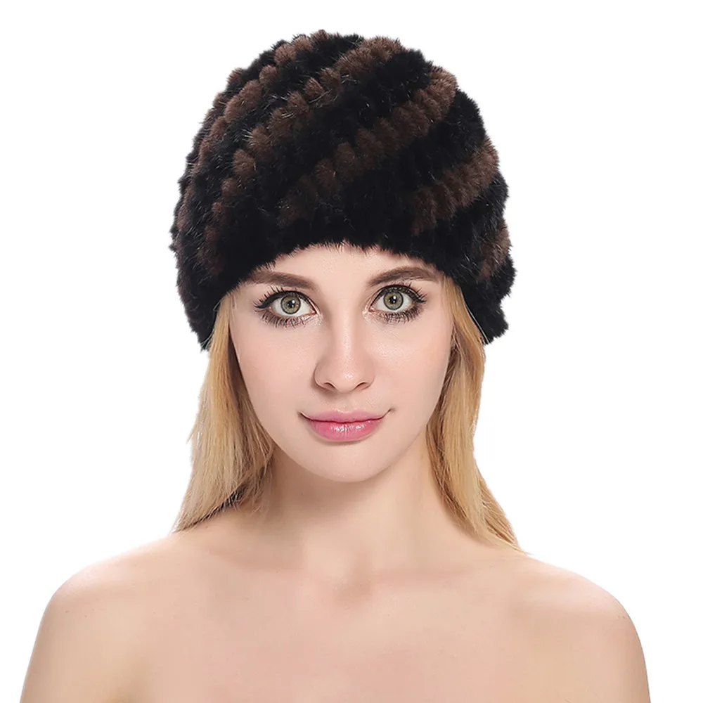 ZY84007 1 2016 женская зимняя Русская Шапка Arravid из натурального меха норки Модная