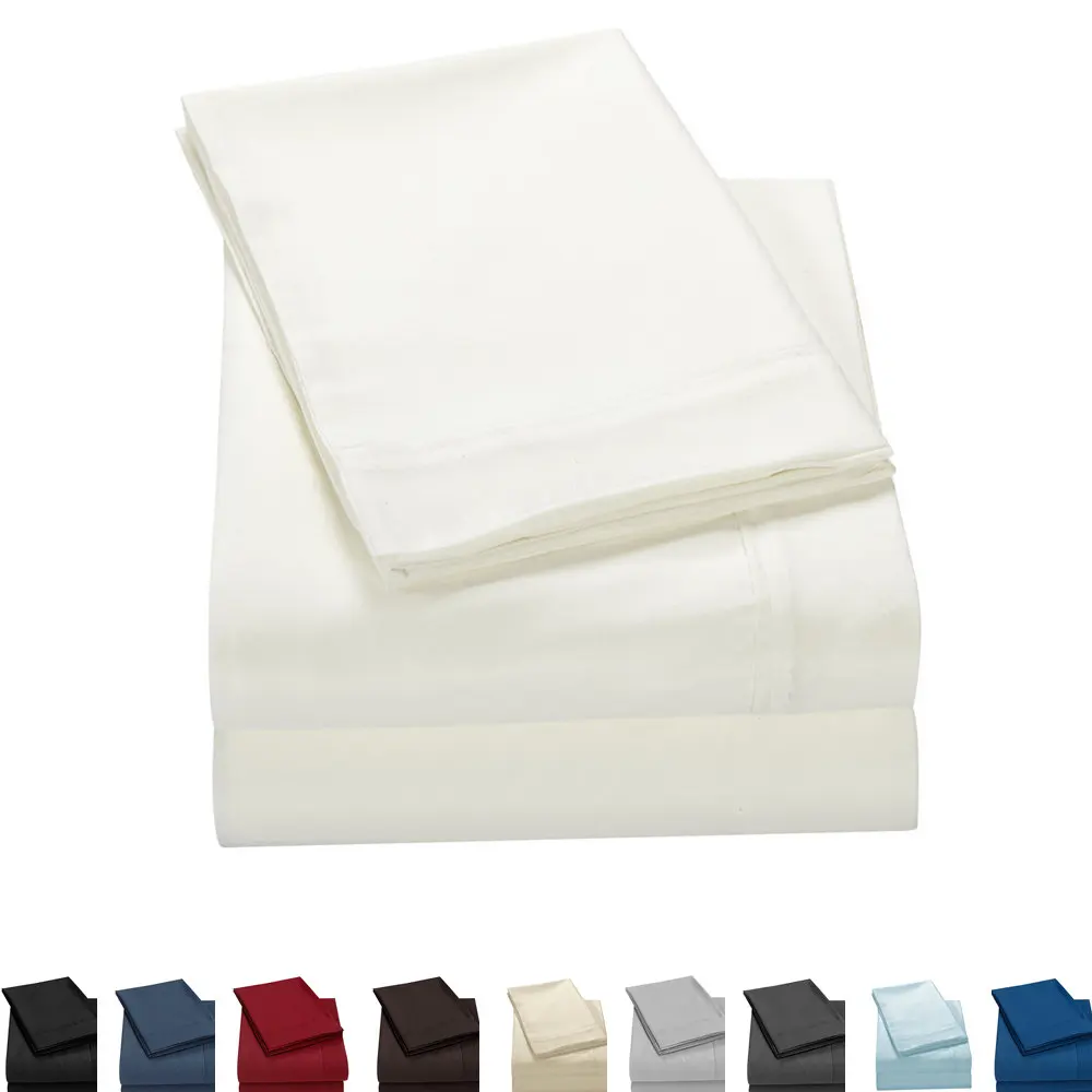 Комплект постельного белья королевского размера 4 шт. простыня наволочки США две