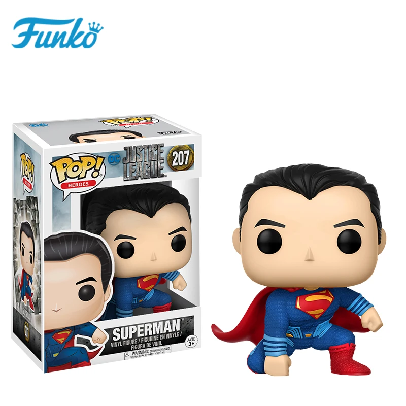 FUNKO POP официальная 1 шт. Лига Справедливости DC Бэтмен Супермен Чудо Женщина флэш