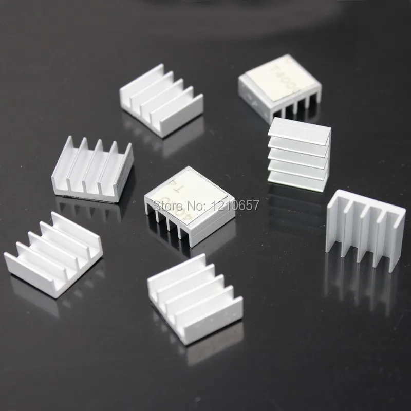 

1600PCS lot Wholesale 15 x 13 x 6mm Silver Memory Heat Sink Cooling Ram Aluminum Heatsink DDR DDR2 DDR3