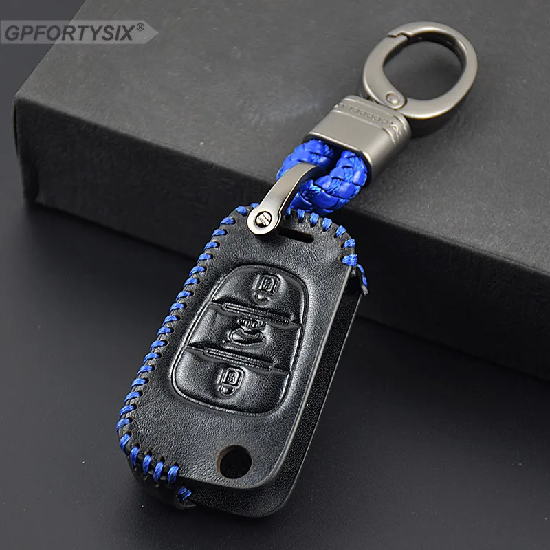 Автомобильный кожаный чехол для ключей подходит KIA RIO K2 K5 Sportage Sorento Ceed|fob cover|car key case