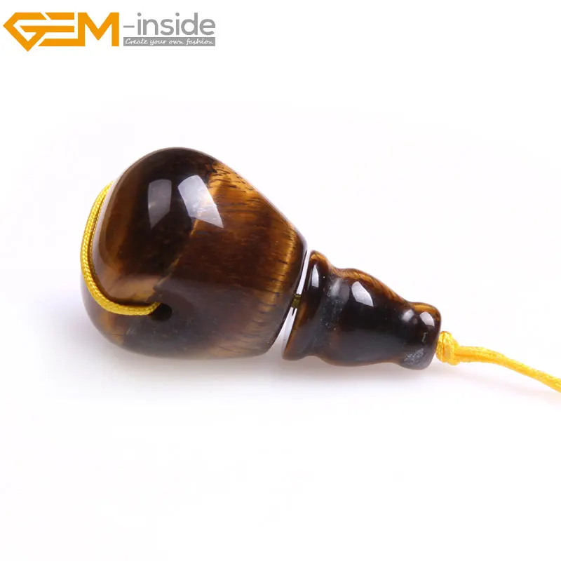 Набор из 3 бусин с драгоценным камнем натуральный Будда мала гуру желтый тигровый