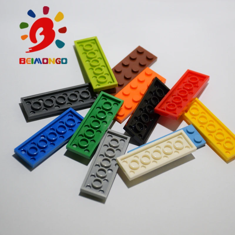 Бесплатная доставка! BEIMONGO блоки пластина 2x6 строительные 80 шт. обучающие и