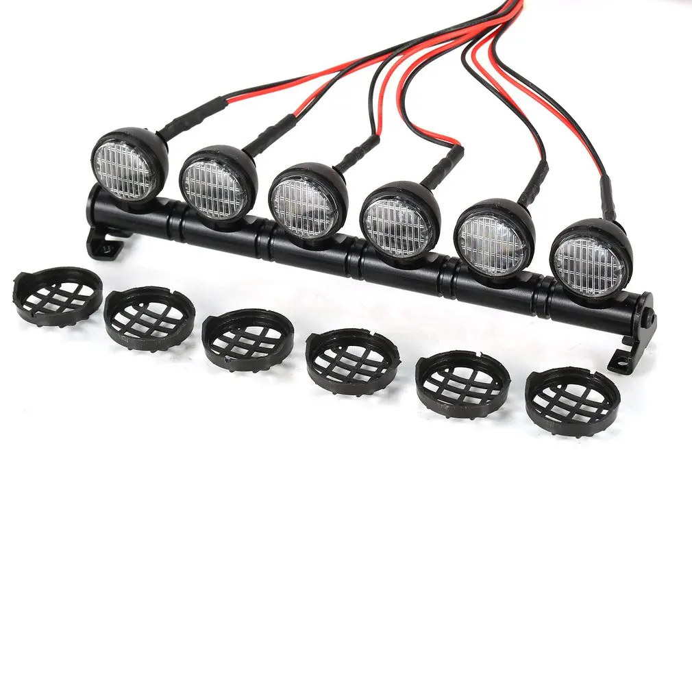 145 M Multi-Функция 6 светодиодный свет бар для Traxxas HSP Redcat Rc4wd Tamiya осевой Scx10 D90 RC