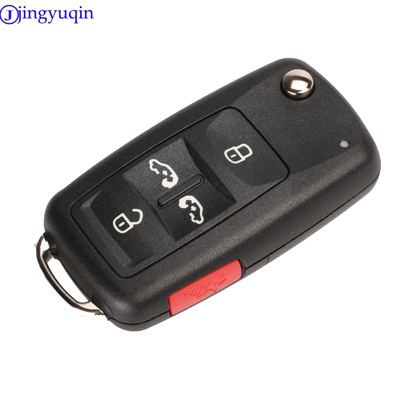 Jingyuqin 2/3/4/5 кнопки чехол для автомобильного ключа VW/VOLKSWAGEN Caddy Eos Golf Jetta Beetle Polo Up Tiguan