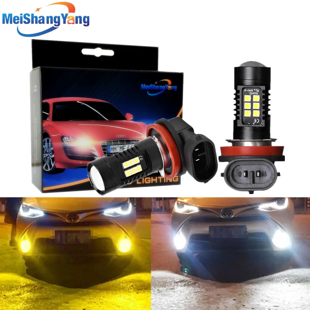 2 шт. светодиодные лампы H8 H11 HB4 HB3 9006 9005 SMD светильник s 6000 лм K 12 В/24 В белые